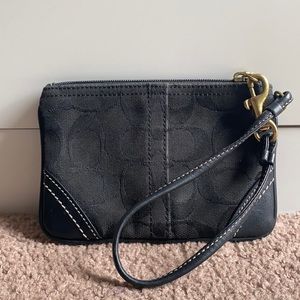 Coach Black Wristlet